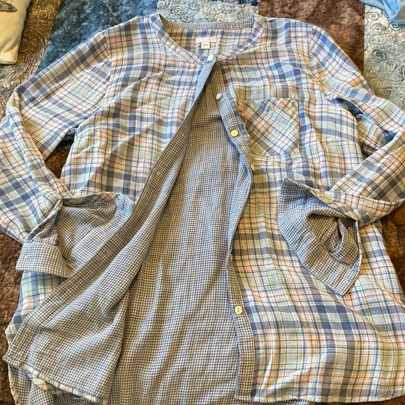 J. Jill Tops - Cotton double cloth tunic